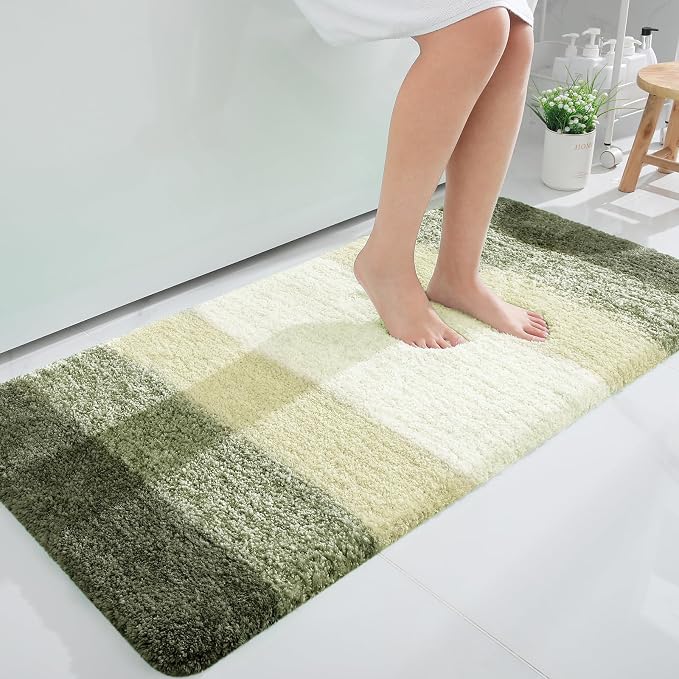 OLANLY Bathroom Runner Rugs Mat 47x24, Extra Soft Absorbent Microfiber Bath Rugs by OLANLY