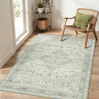 Rugxara Washable Area Rug for Living Room, Vintage Boho Rugs for Office - Image 3