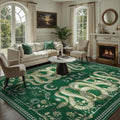 DCX Washable 9x12 Snake Rug, Soft Low Pile Carpet, Kid & Pet Friendly by DCXWashableRug