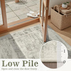 DCX 9x12 Beige Rug, Machine Washable Stain Resistant Distressed Vintage Rug - Image 6