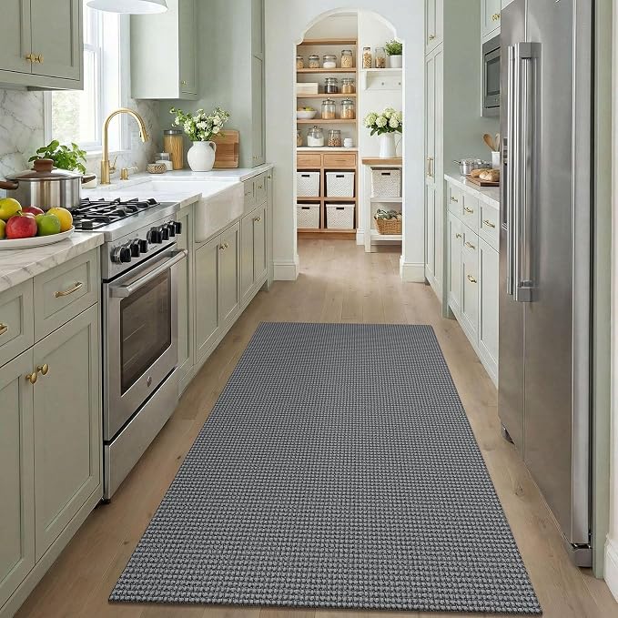 KOZYFLY Washable 4x5 Entry Woven Area Rug, Braided Throw Rugs - Image 2