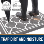 Buganda Long Indoor Door Mat, Dirt-Resistant and Absorbent Doormat, Low Profile - Image 2