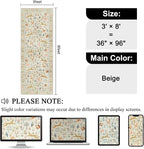 DUKINO 3x8 Washable Runner Rug, Low Pile Animal Print Non Slip Long Runner Rug - Image 2