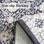 Washable Large 9x12 Area Rug: Indoor Oriental Living Room Carpet - Image 5