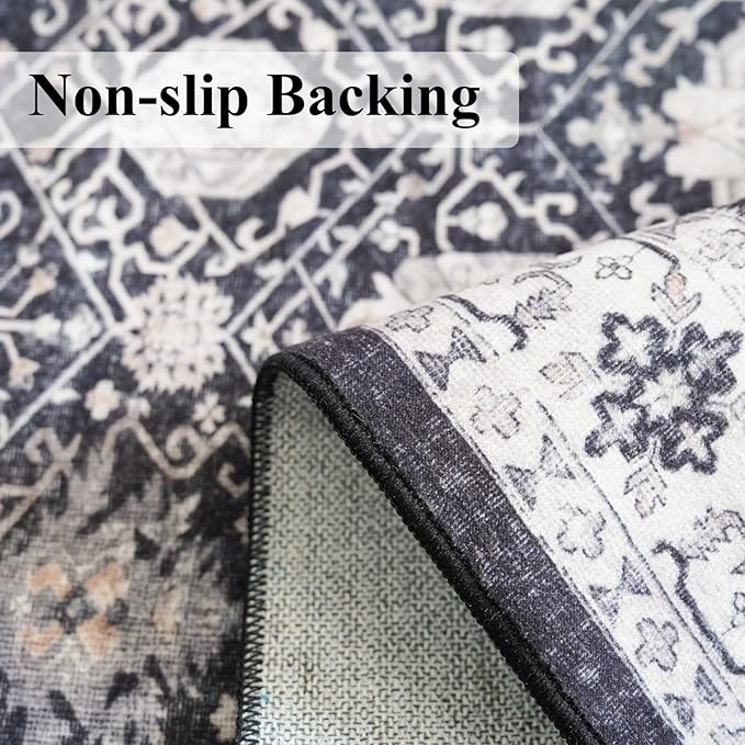 Washable 3x25 Extra Long Runners: Oriental Soft Non-Slip Hallway Runner Rugs - Image 5