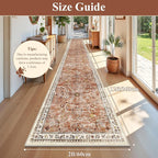 Yamaziot Washable Runner Rug 2x12 – Floral Non Slip Boho Hallway Runner Rug - Image 2