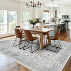 Rugxara 6x9 Washable Area Rug for Living Room, Neutral Vintage Large Boho Rugs - Image 4