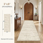 UERMEI 2x6 Washable Runner Rug for Hallway, Non Slip Low Pile Kitchen Carpet - Image 7