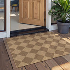 Lahome Colette Checkered Easy Jute Rug, 2x3 Entryway Rug Indoor Outdoor Front - Image 8