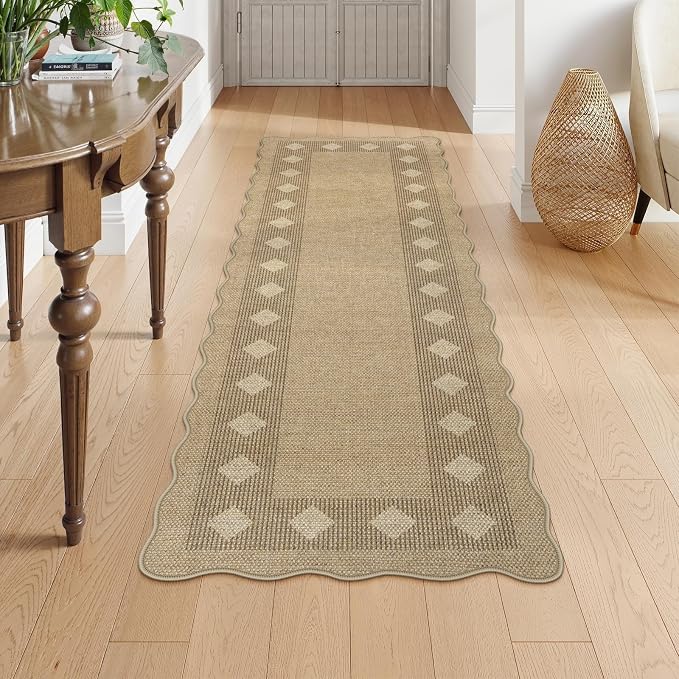 LIVEBOX Scalloped Easy Jute Diamond Rug - Image 8