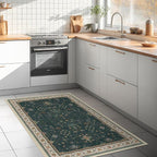 Dark Green Oushak 3x5 Large Entryway Rug - Image 3