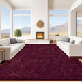9x12 Burgundy Area Rugs for Living Room, Large Fluffy Shag Rug for Bedroom Kids by Unknown