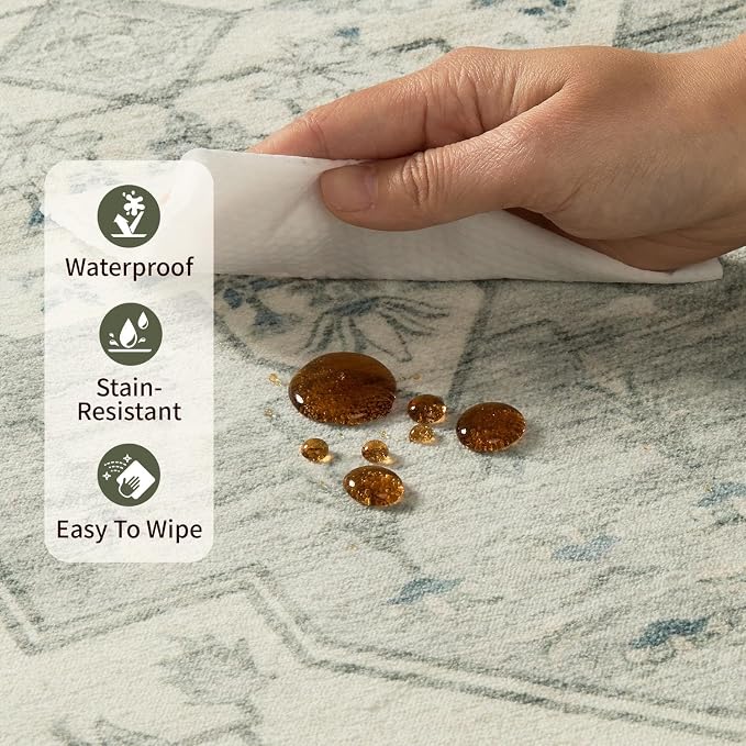 Rugxara Washable Area Rug for Living Room, Bedroom Kitchen - Image 7