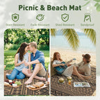 MontVoo Outdoor Rug Carpet Waterproof 6x9 Outdoor Patio Rug Mat Reverisble - Image 5