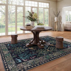 8x10 Area Rugs for Living Room: Washable Bedroom Rug Vintage Area Rug Stain - Image 7