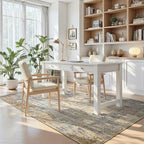 Toneed Abstract Area Rug Modern Washable Rug Soft Non Slip Rug Low Pile - Image 4