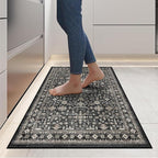 Dark Grey Entryway 2x5 Runner Rug, Small Throw Runners - Image 2