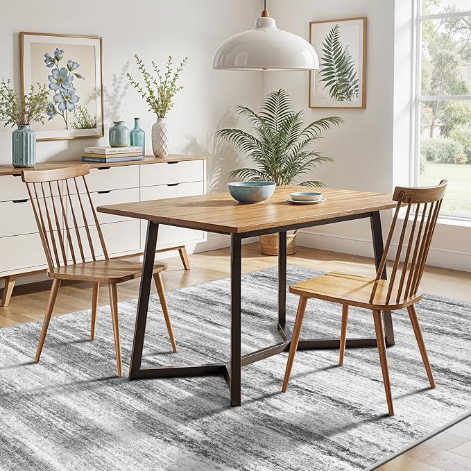 5x7 Area Rug for Living Room: Non-Slip Washable Rugs for Dining Room Bedroom - Image 4