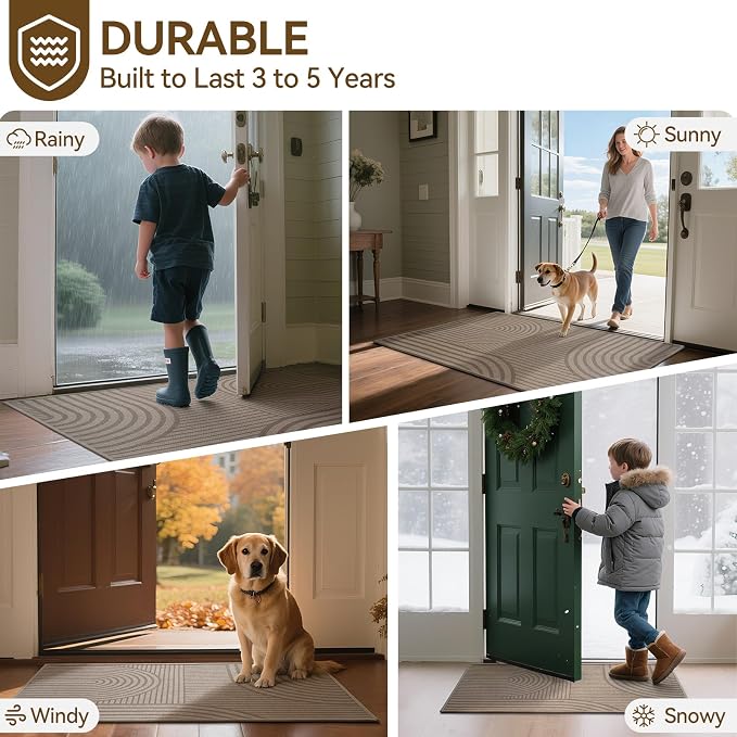 Front Door Mat 24''x71'', Absorbent Washable Non Slip Indoor Runner, Easy Clean - Image 8