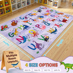 4x6 ABC Classroom Rug for Kids Playroom, Alphabet Rug - Image 2