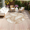 Pauwer Waterproof Outdoor Rug 6ft, Reversible Plastic Straw Patio Camping Rug by Pauwer