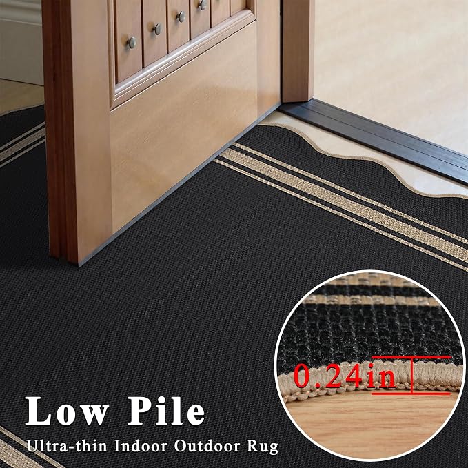 Easy Jute Kitchen Runner 2x6 Kitchen Runner Rug Washable Non Slip Outdoor Rug - Image 7
