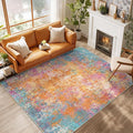 RELEANY Washable Area Rugs 6'x9' Non-Slip Modern Abstract Soft by RELEANY
