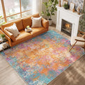 RELEANY Washable Area Rugs 5'x7' Non-Slip Modern Abstract Soft by RELEANY