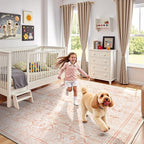 Lofus 9x12 Area Rug for Living Room, Soft Boho Carpets for Bedroom Dining Room - Image 5