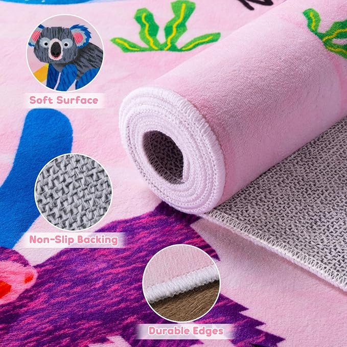 6x9 ABC Classroom Rug for Kids Playroom, Alphabet Rug - Image 6