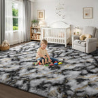 Deerhoo Large Shag Area Rugs 5 x 8, Tie-Dyed Plush Fuzzy Rugs - Image 8