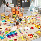 6x9 Playroom Rugs for Kids Washable, Educational and Fun Playmat - Image 2