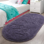 LOCHAS Bedroom Rug 2.6' x 5.3', Soft Oval Throw Rugs Carpet by LOCHAS