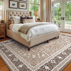 Lessymo 5x7 Area Rugs 5x7, Machine Washable Area Rugs, Super Soft Faux-Wool - Image 3