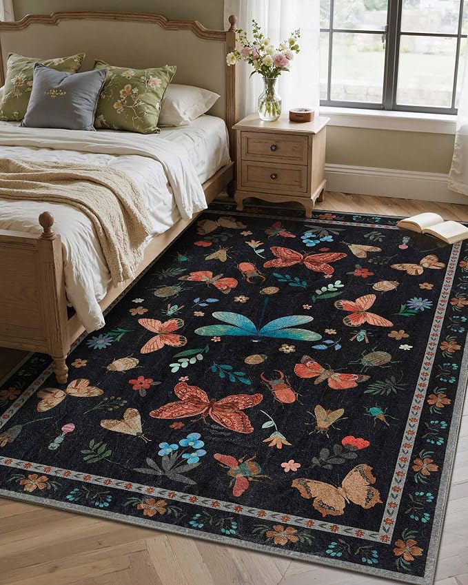 Rugxara Floral Rug for Living Room Bedroom - Image 3