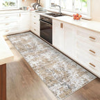 XLUEZ 2x7 Runner Rug for Hallway, Washable Modern Abstract Runner Rugs Neutral - Image 3