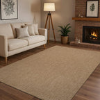 CAMILSON Easy Jute Rug 9x12, Large Indoor Outdoor Natural Color Farmhouse Area - Image 8