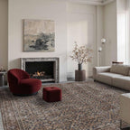 Latte&Fog 5x7 Area Rugs for Living Room, Vintage Taupe Brown Washable Rug - Image 3