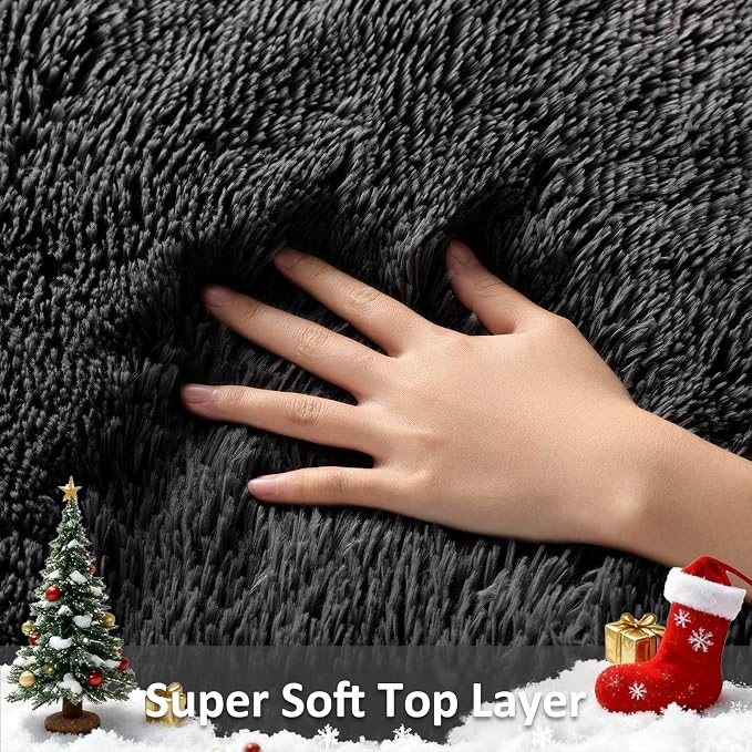 Ophanie Small Black Entryway Throw Rugs - Image 2