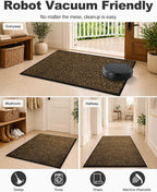 Mibao Super Absorbent Front Door Mat, 29.5" x 17", Non-Slip Washable Indoor - Image 5