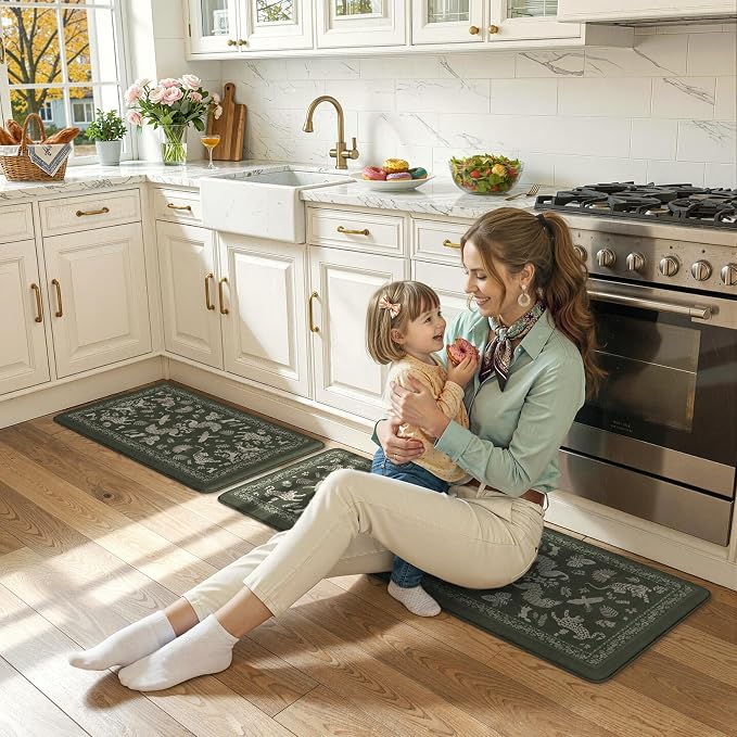 LEEVAN Anti Fatigue Mats for Kitchen Floor Non-Slip, Cushioned Kitchen Mats for - Image 9