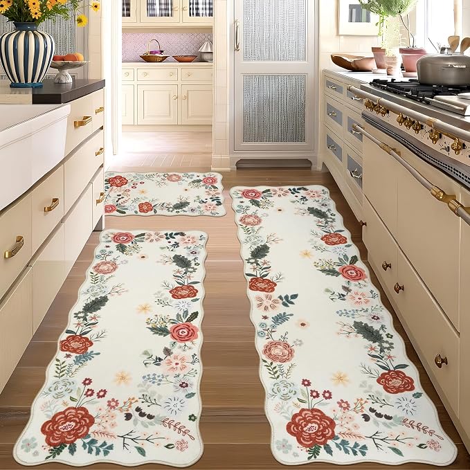 Homcomoda Floral Kitchen Rugs Mats - Image 2