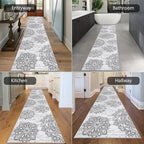 HEBE Hallway Runner Rug 2'8''x14' Washable Vintage Distressed Area Rugs Non - Image 6