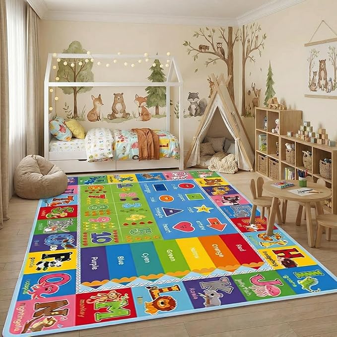 ABC Kids Rug, soft low-pile surface, non-slip backing - Image 7