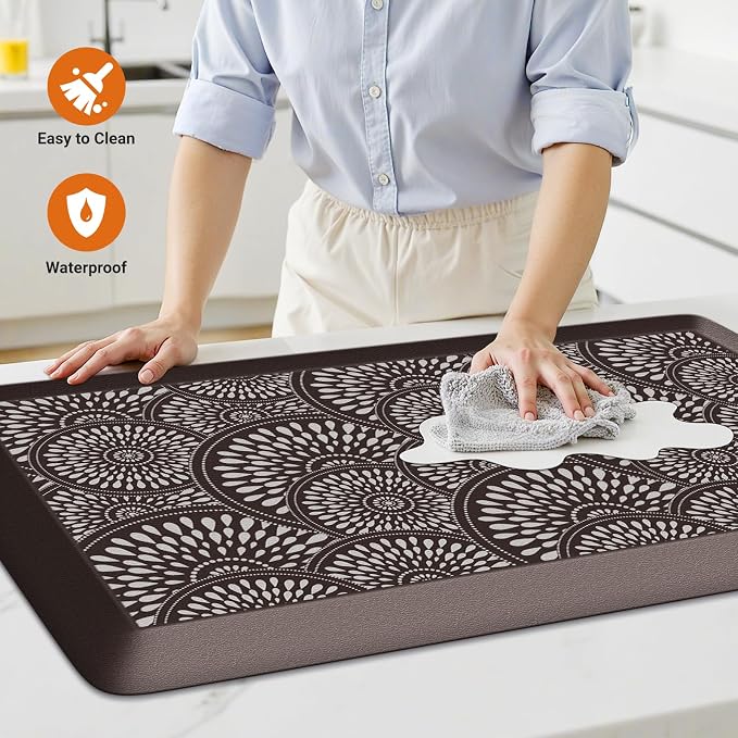 Mattitude 4/5 Inch Kitchen Mat, 17.3x28in Heavy Duty Ergonomic Comfort Foam - Image 5