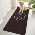 OLANLY Dog Door Mat for Muddy Paws 70x35, Paw Print Design, Absorbs Moisture by OLANLY