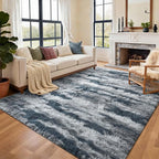 9x12 Ft Extra Large Shag Rugs for Living Room, Tie Dyed Ultra Soft Fluffy Furry - Image 3