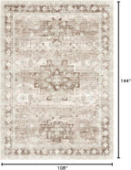 Washable Farmhouse Living Room Rug, 9x12 Area Rugs - Image 2