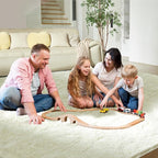 Ultra Soft Rug for Living Room, 6X9 Fluffy Shag Area Rug for Bedroom, Modern - Image 5