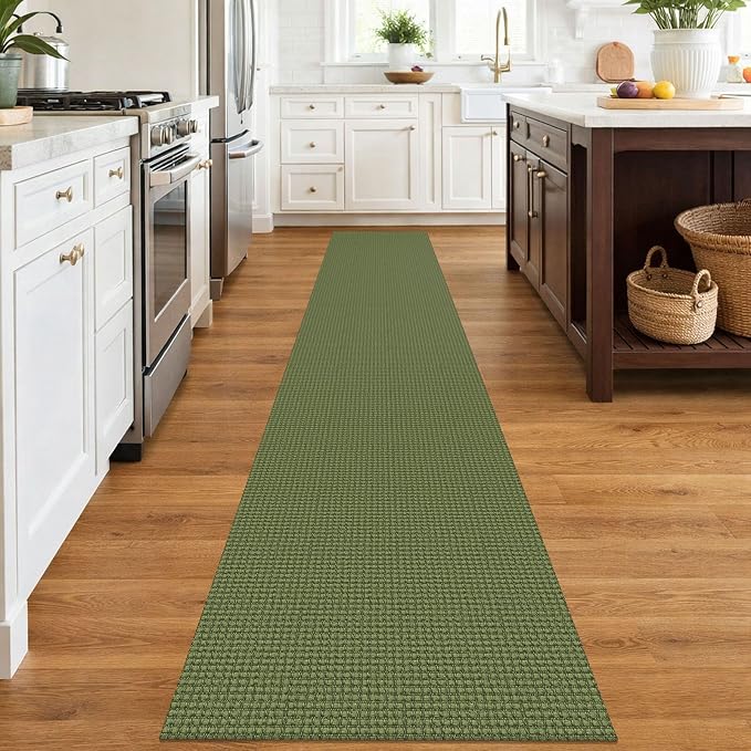 IOHOUZE Washable Runner Rug 2x12 Non Slip Rubber Backed Extra Long Hallway - Image 2